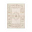 Tapis floral français 5 pi x 7 pi pour chambre à coucher, rose crème
