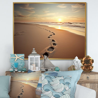 " Beach Photo Footprints In VII "