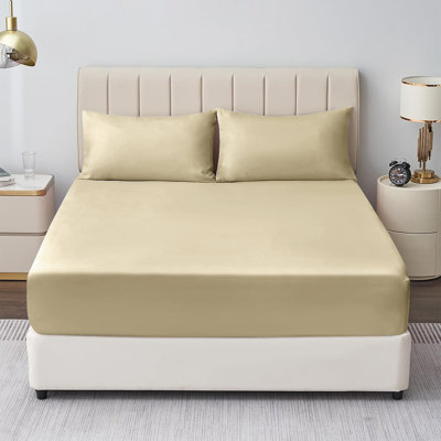 Mieasha Microfiber Plain Weave Fitted Sheet
