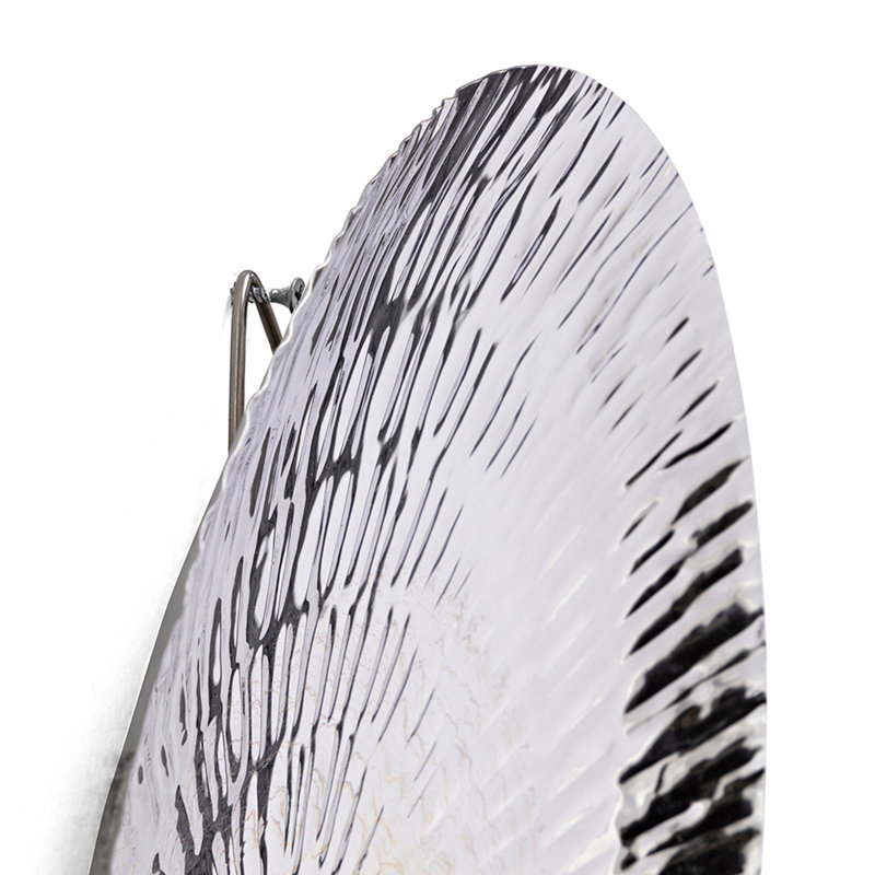 Silver Textured Oversized Disc