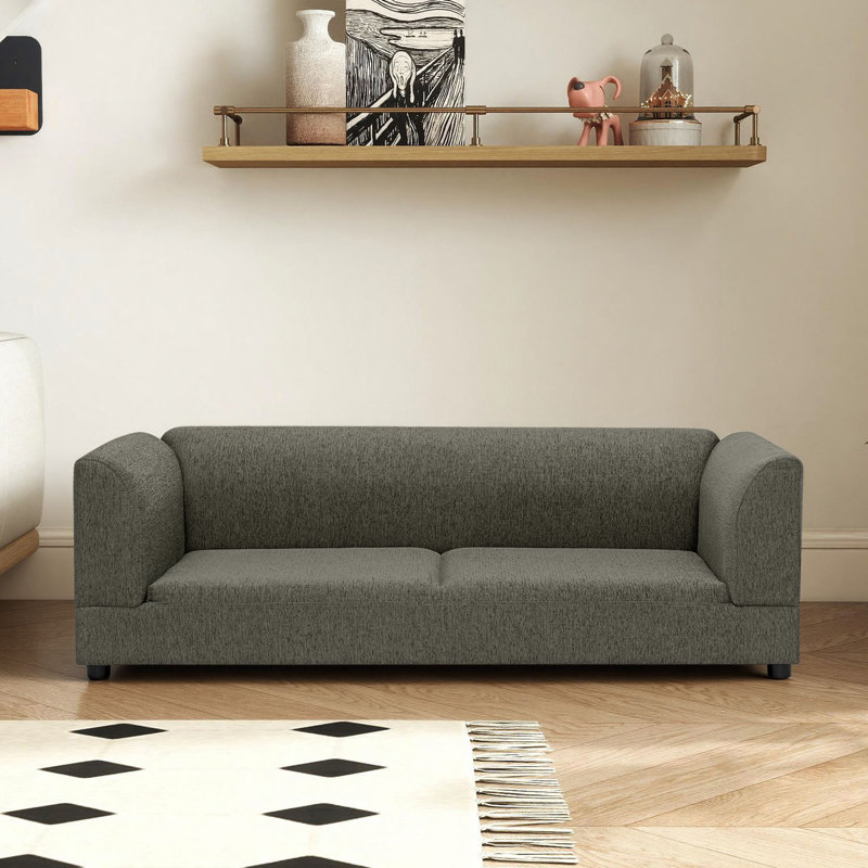 56.5" W Oversized Dog Sofa, Dark Gray