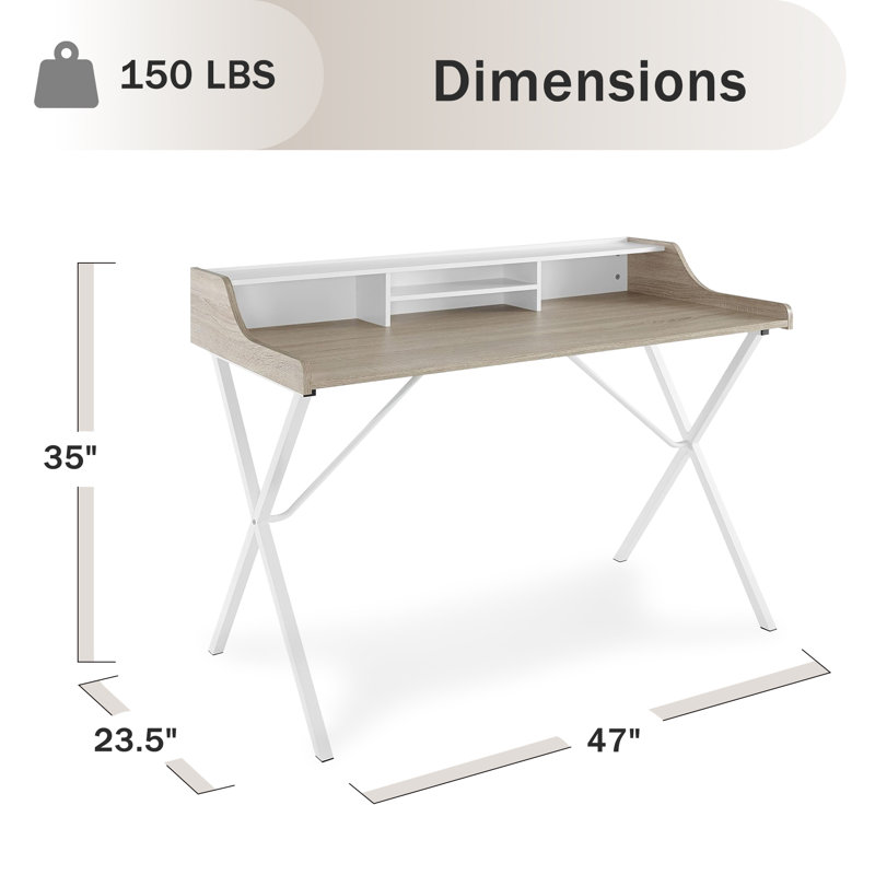 Bureau d'écriture pour ordinateur 47 po X Cross Frame