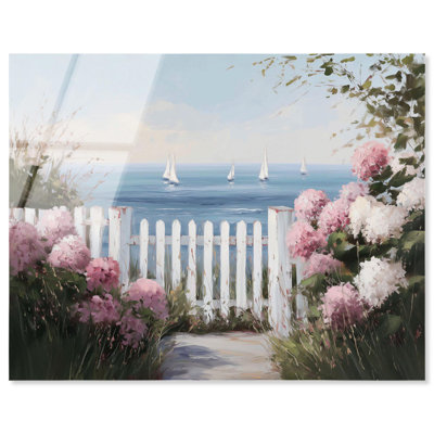 «Walk to the Sea I», reproduction d'art acrylique sur toile par Art Remedy, prête à être accrochée, 30 x 24