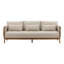 Milburne 87" Wide Outdoor Sofa, Beige
