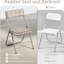 Ensemble de 4 chaises pliantes rembourrées - Chaises de salle à manger rembourrées portables pour les invités-1917156429