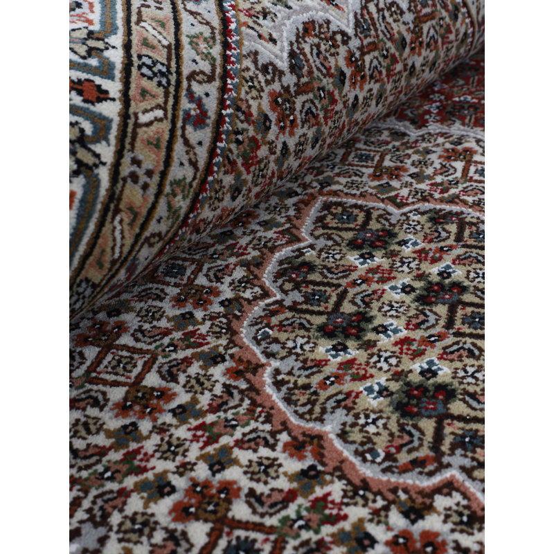 Tabriz Mahi Oriental Wool Hand Woven Area Rug, Runner 80 x 250cm