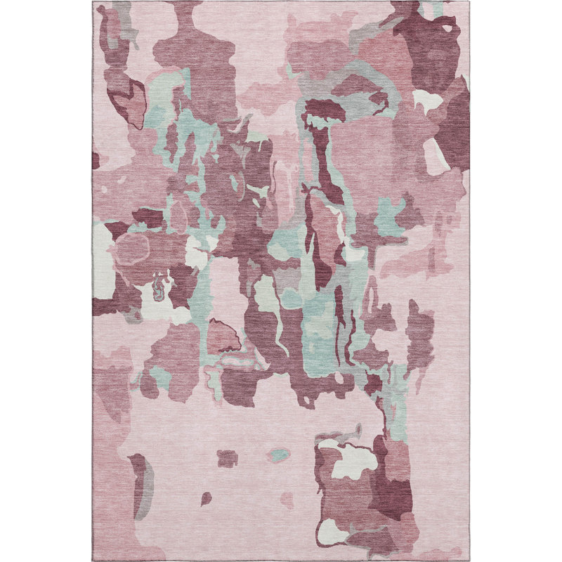 Premium Machine Washable Birchview AMF1028 Abstract Rug, Rectangle 8' x 10'