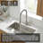 Industrial Kitchen Faucet With Pull-Down Sprayer, Single Handle, Stainless Steel, Brushed Nickel, For 1 Or 3 Hole Sinks, Farmhouse, Camper, Laundry, Utility, RV, Wet Bar | Gift Idea-122633983