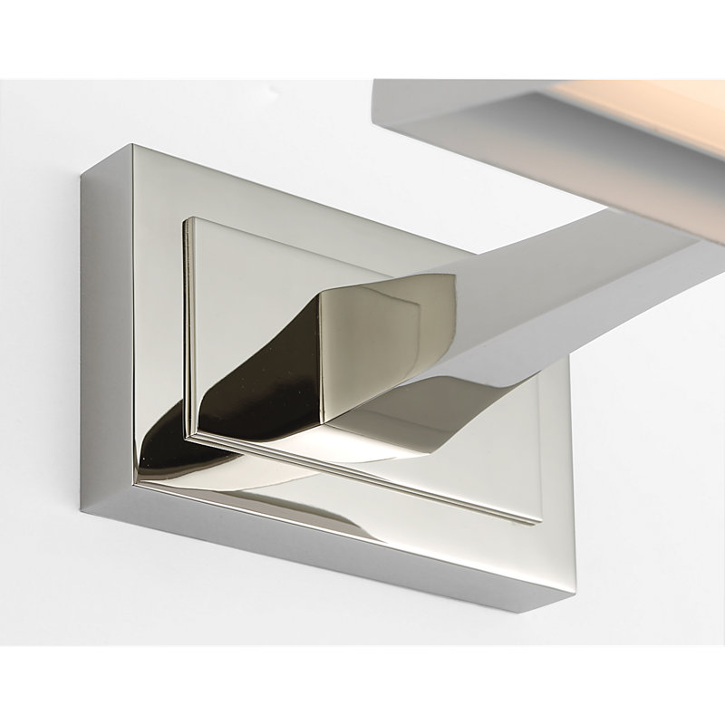 Aerin Dimmable LED Wall Mount Picture Light, Polished Nickel
