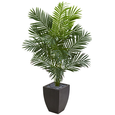 Faux Palm Tree in Ceramic Planter