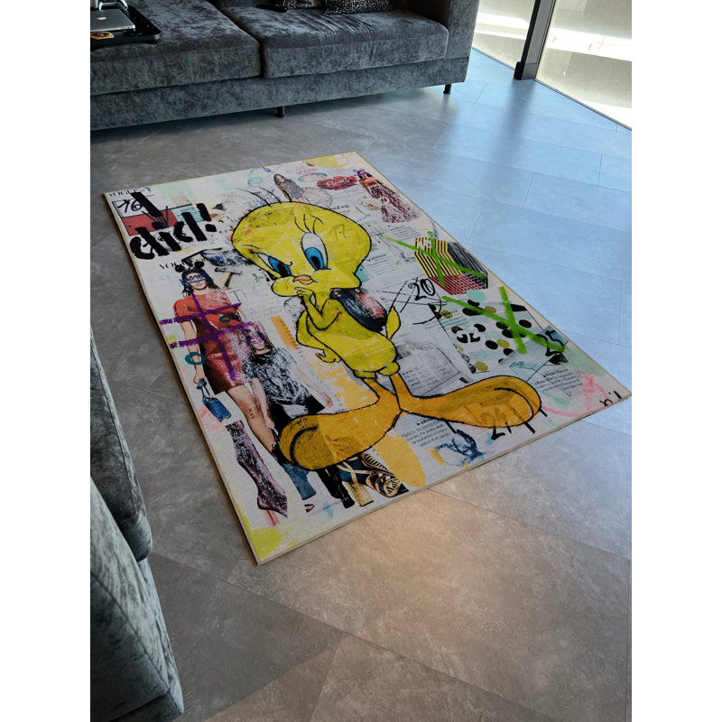 Tapis multicolore multicolore, Rectangle 4 pi 11 po x 7 pi 6 po