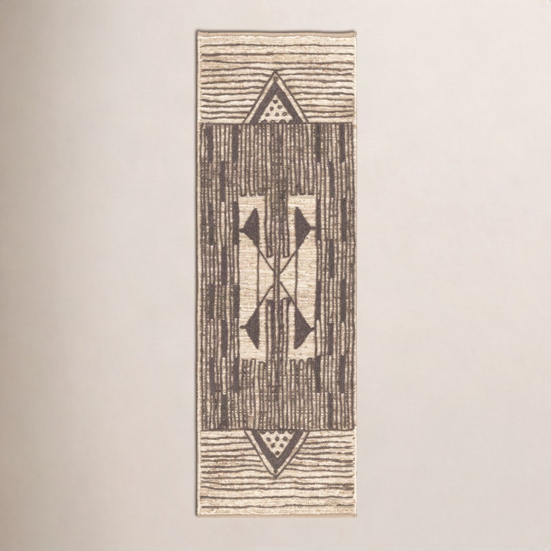 Boman Hand Knotted Southwestern Area Rug, Runner 2'6" x 8'