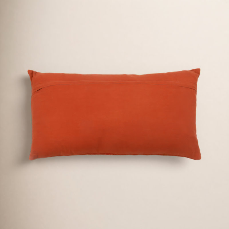 Coussin en coton Brockett, Rouge