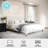 Martha Stewart Britta Upholstered Platform Bed With Piped Detail Headboard-97967474-97967477