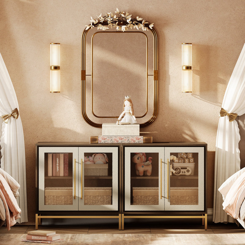  Commode avec porte en verre