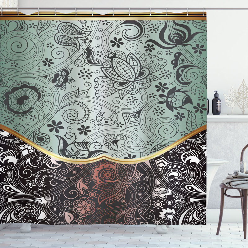 Shower Curtain with Hooks Included, 84" H x 69" W, Fawn Eggshell
