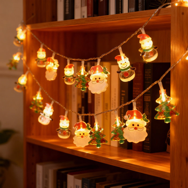 Christmas String Lights - 5ft 10 LED Fairy Lights, Battery Operated for Indoor Outdoor Xmas Tree Party Wedding Home Decor