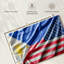 Drapeau des Philippines et des États-Unis-603538010