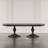 Ledbetter 7 Piece Double Pedestal Transitional Modern Dining Set - Dark Brown-447991803