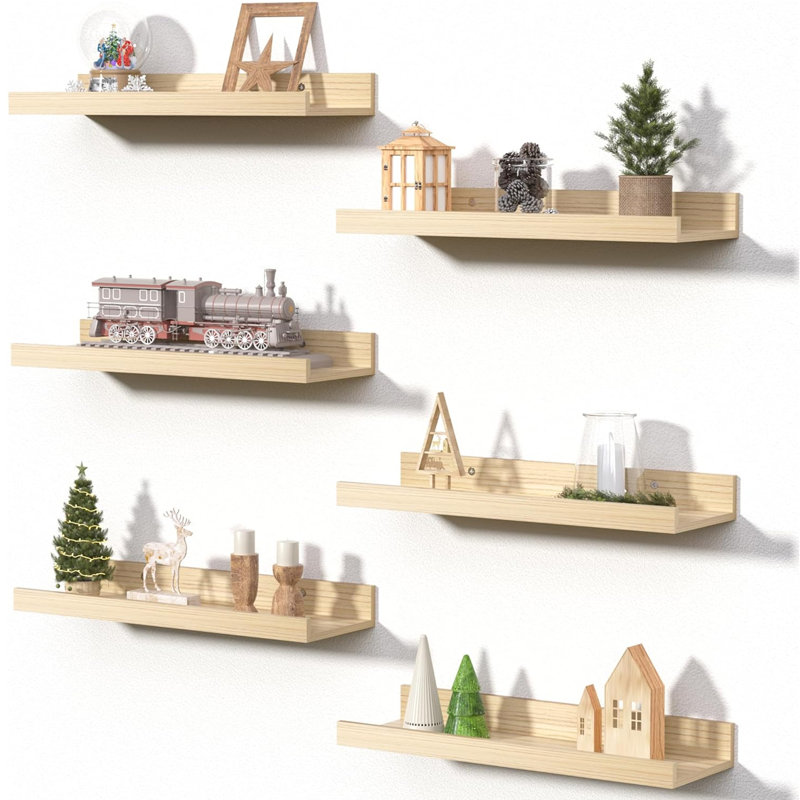 6 tablettes flottantes naturelles