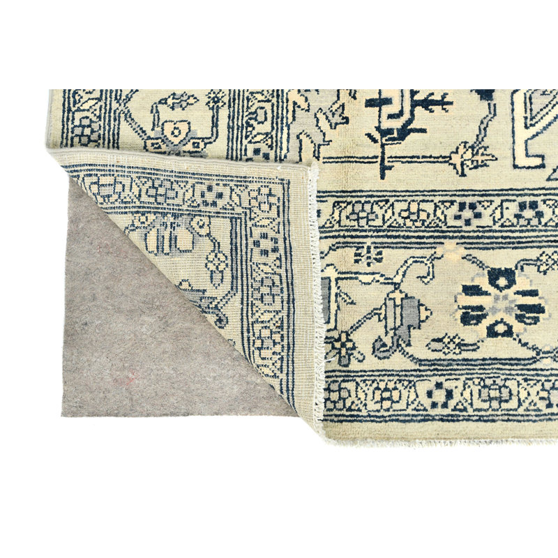 Tapis oriental tribal gris 6X9 One-of-a-Kind