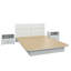 Chambre à coucher Zen Alpha - Lit plateforme avec tête de lit et tables de chevet (2) - Assemblage facile, aucun sommier requis-1612984964-1628926806-1640351595