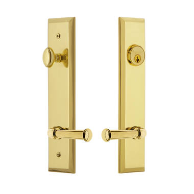 Fifth Avenue Complete Entry Lever Set with Single Cylinder Deadbolt