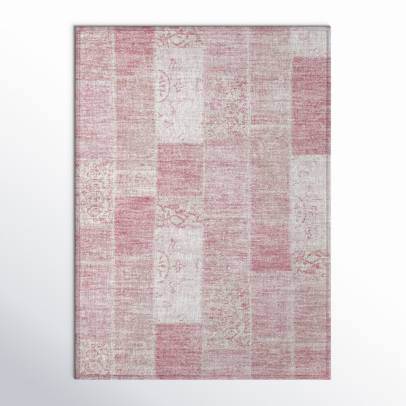 Tapis intérieur / extérieur Kaylani avec envers antidérapant, Rectangle 1 pi 8 po x 2 pi 6 po
