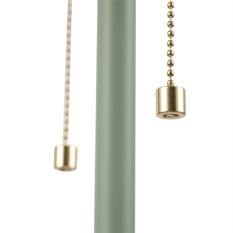 Lampe de table 2 lumières vert sauge