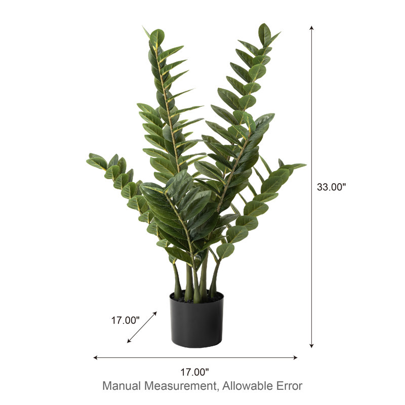 33"  Faux Money Tree in Pot Faux Tree