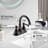 Derengge Centerset 2-Handle  Bathroom Sink Faucet With Plastic Overflow Pop-Up Drian-105270584