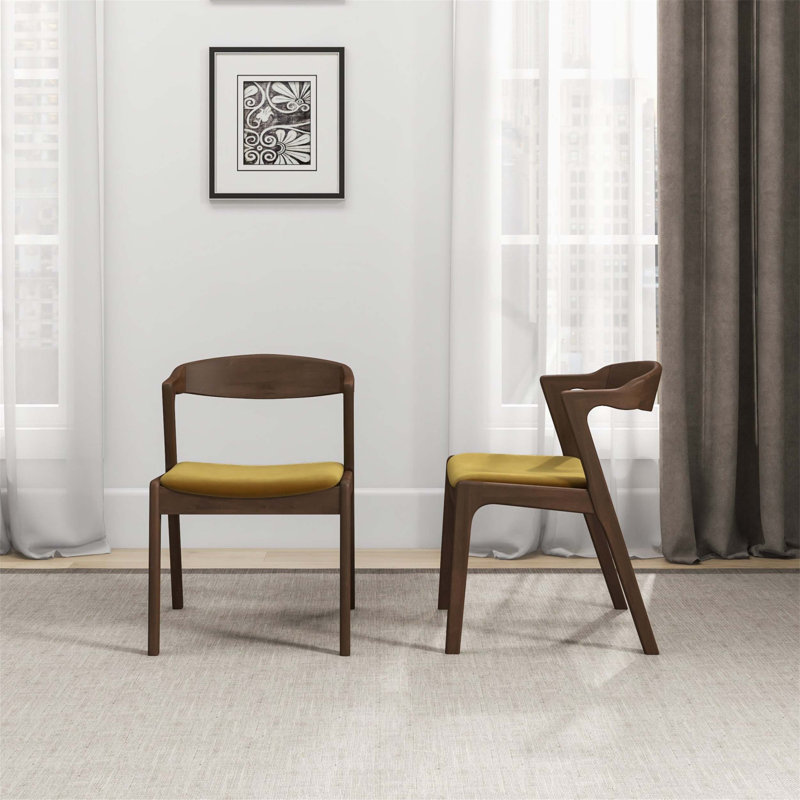 Ensemble de chaises de salle à manger Dakota, Jaune