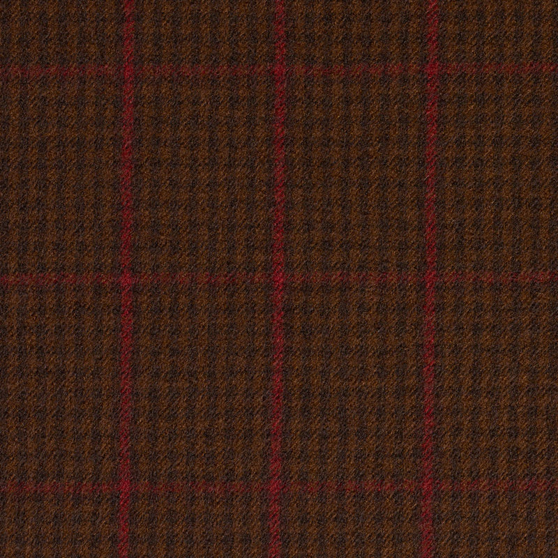 Schumacher x Patterson Flynn Aldridge Wool Houndstooth Fabric, Mocha