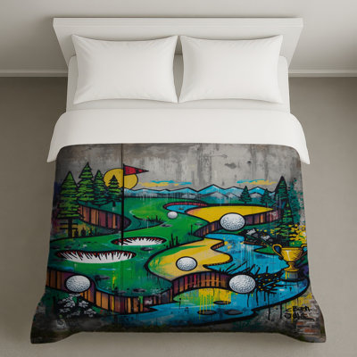 Golf Course Graffiti Duvet Covers