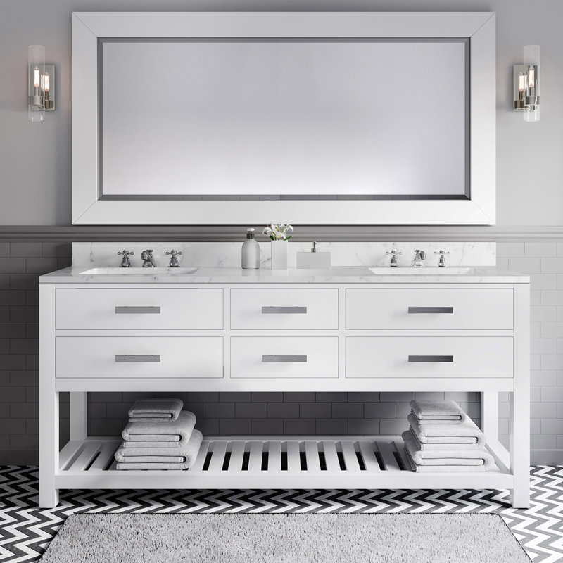 Madalyn 72'' W Vanity, Pure White