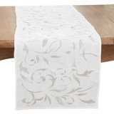 Delicate Leaves Embroidered Table Runner