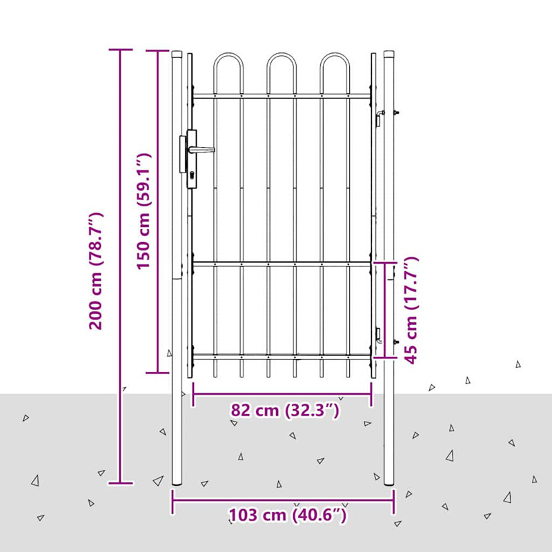 Gate Fencing, 100 x 150 cm