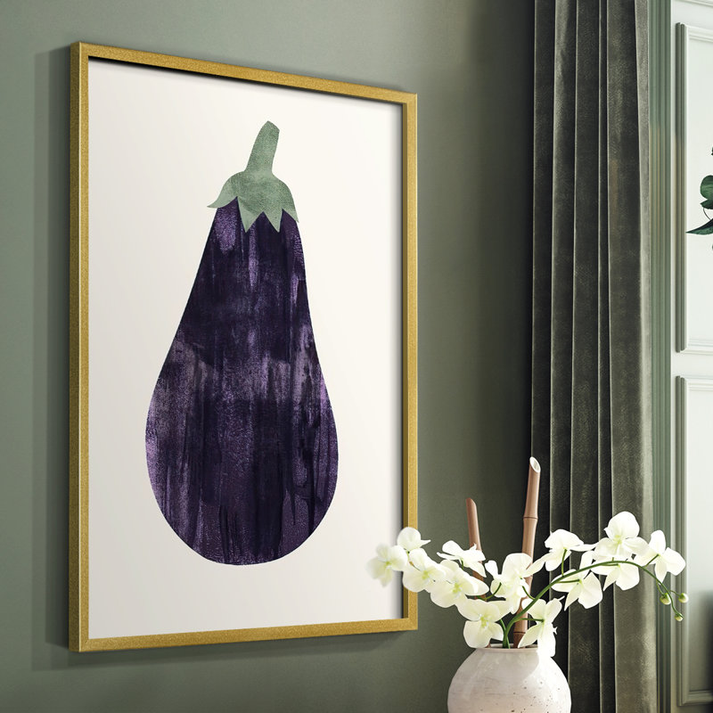 Reproduction encadrée Organic Veg VIII - bois massif, H 10 po x l 8 po