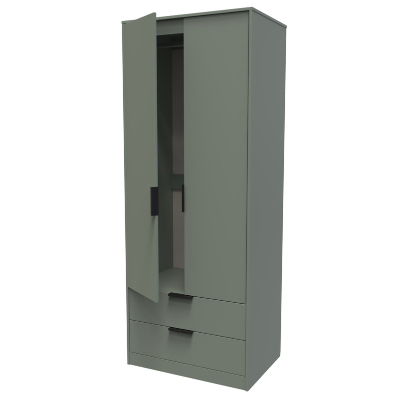 Turah Manufactured Wood Wardrobe, Reed Green