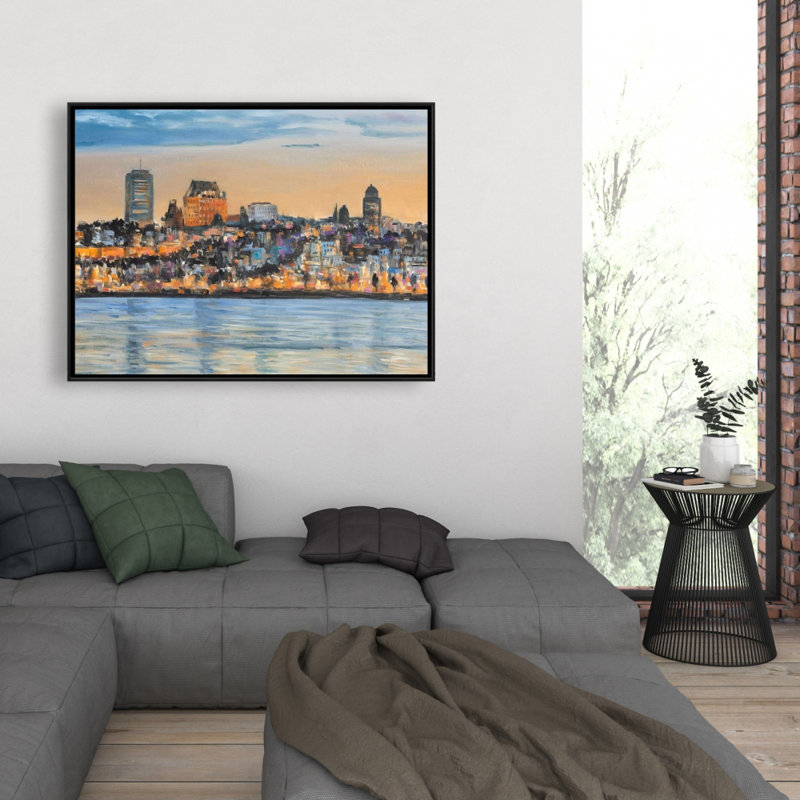 «Skyline of Quebec City», reproduction sur toile