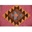 Handwoven Vibrant Turkish Kilim Rug Runner Featuring Traditional Geometric Patterns Beige/Orange
