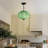 Vintage Glass Semi Flush Mount Ceiling Light,Pumpkin Chandelier-548734950