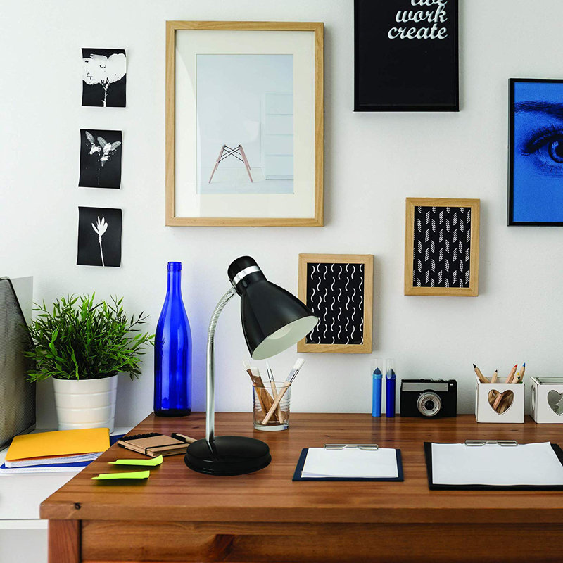 Lampe de bureau 13 po Pierpoint, Noir