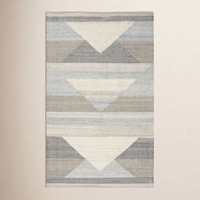 Tapis multicolore tissé à la main Rainn, Rectangle 9 pi x 12 pi