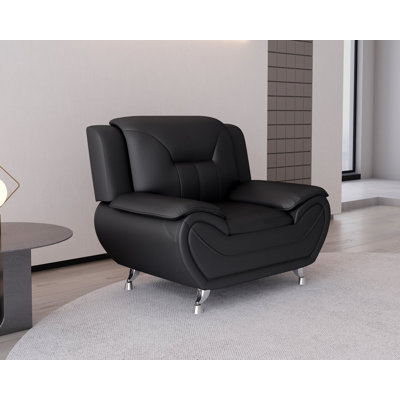 Faux Leather Armchair