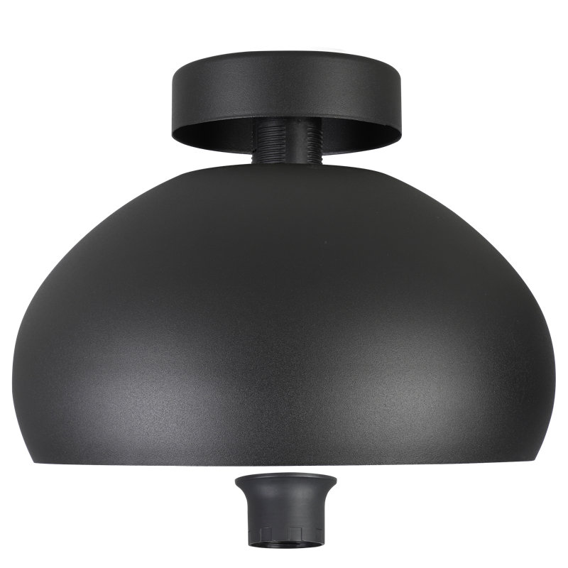Jesseka Flush Mount, Black/Gold