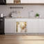 Modern Double Door Kitchen Sink Base Cabinet, Under-Sink Storage With False Drawer Fronts-125128456