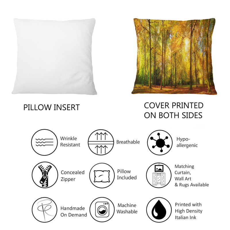 Coussin décoratif imprimé soleil et cabane Sunshine