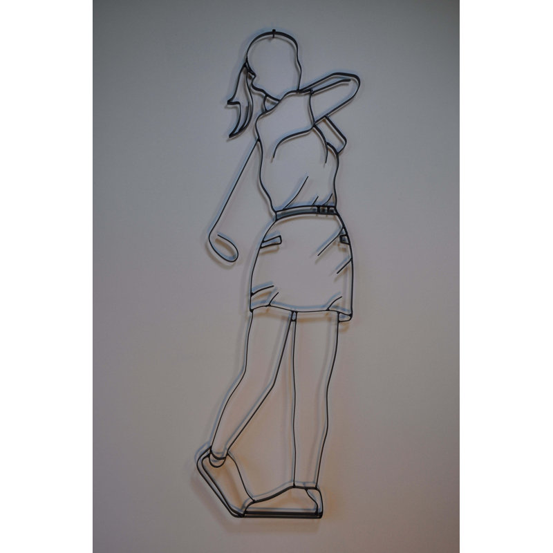 Handmade Modern People Wall Decor on Metal
