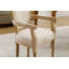 Chaise de salle à manger en bois massif de style français, ensemble de 2